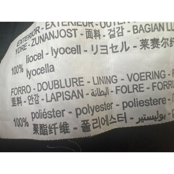 2/$30 ZARA Medium Black Loose-Fit Dress Elastic Waist Dolman Sleeves - Picture 8 of 14